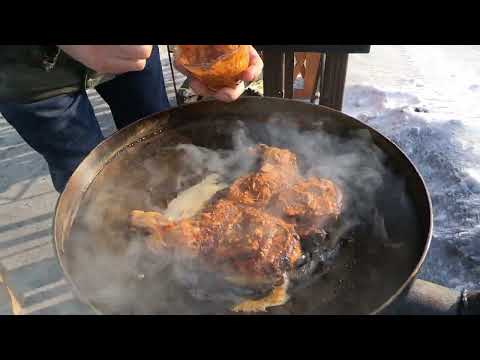 Видео: ПРИГОТОВИЛ ЦЫПЛЁНКА ТАБАКА НА СВЕЖЕМ ВОЗДУХЕ