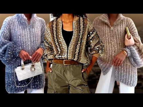 Видео: Вязаный ХИТ! ♨️ ОГОНЬ. Роскошное вязание для женщин: кардиганы, кофты, жилеты, жакеты...