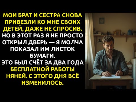 Видео: Я был «НАДЁЖНЫМ» братом, который всегда сидит с детьми — но теперь они ПЛАТЯТ мне 18 долларов в час.