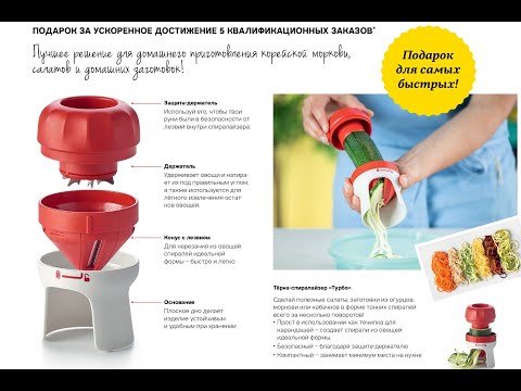 Видео: Терка-Спиралайзер Турбо Tupperware