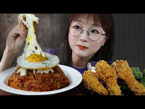 Видео: АСМР ЕДА Кимчи Жареный Рис и Курица | MUKBANG