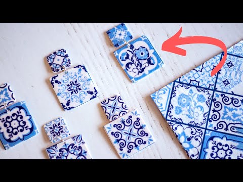 Видео: Новая техника переноса рисунка на салфетки из полимерной глины: мастер-класс по созданию потрясаю...