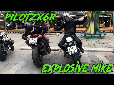 Видео: PilotZX6R в Москве | Покатушки по городу | BMW R nineT | Встреча с подписчиками