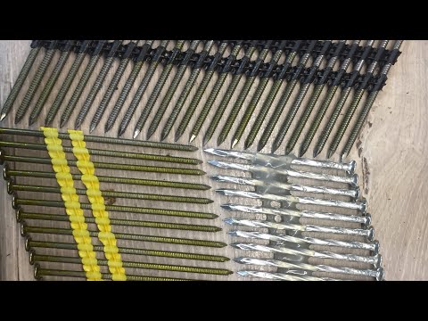 Видео: Как склеить гвозди в кассету для пневматического нейлера?!