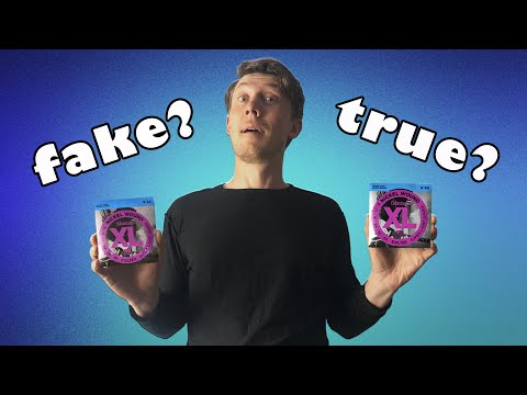 Видео: 5 признаков фальшивых струн D'Addario для электрогитары | Как избежать подделки