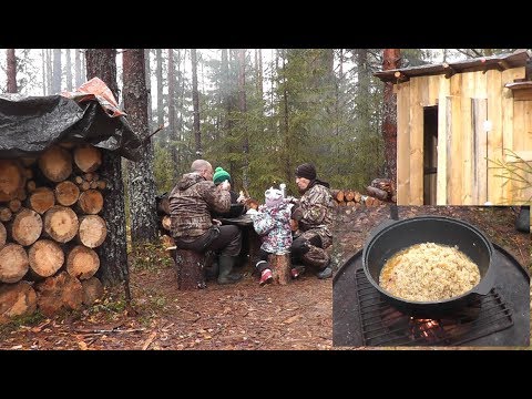 Видео: ТАЁЖНЫЙ РЕСТОРАН! Настоящий ПЛОВ! ГОТОВИМ С ДЕТЬМИ! DIY Pilaf at the stake