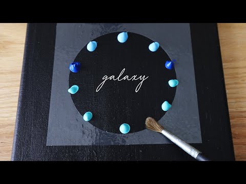 Видео: Галактика Живопись | Учебник по акриловой живописи черного холста