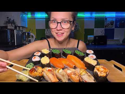 Видео: Мукбанг/ РОЛЛЫ🍣Суши, Гунканы/Rolls 🍱 Suchi/Как найти общий язык с подростком…