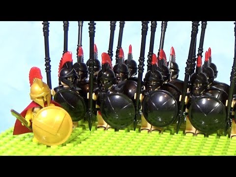 Видео: Брутальные лего спартанцы - черная гвардия!