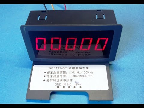 Видео: Тахометр с изменяемым коэффициентом. Tachometer with variable ratio.