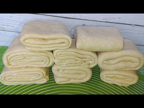 Видео: Արտակարգ շերտավոր խմոր/ ունիվերսալ  շերտավոր խմոր/слоёное тесто / puff pastry recipe