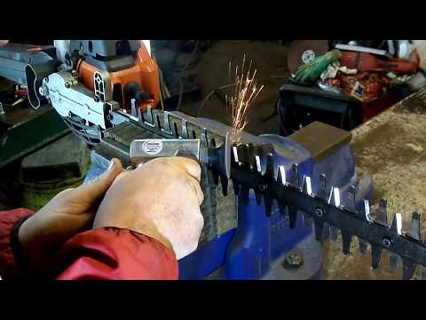 Видео: Как легко заточить лезвия кустореза
