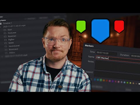 Видео: Этот рабочий процесс с маркерами может сэкономить вам ЧАСЫ в DaVinci Resolve (& OBS!)