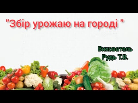 Видео: Ознайомлення з природою "Збір урожаю на городі"