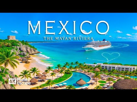 Видео: Мексика 4K — исследуйте райские пляжи Ривьеры Майя и тропическую атмосферу с Deep House Chill 🎵