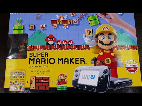 Видео: Распаковка WiiU Limited Edition Mario Maker Unbox комплектация, обзор
