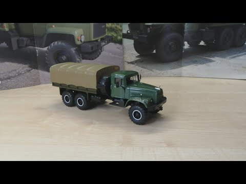 Видео: Обзор модели Краз-255Б, масштаб 1:43, "Autotime".