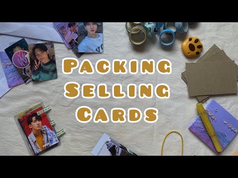 Видео: Упаковываем к-поп фотокарты для новых владельцев. Photocard pack haul