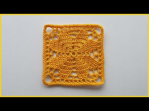 Видео: ПРОСТОЙ КВАДРАТНЫЙ МОТИВ крючком. Вязание крючком / CROCHET lace motif patterns
