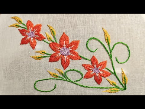 Видео: Как вышить красивые цветы новичку