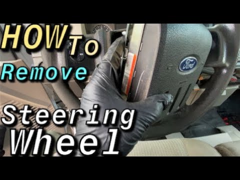 Видео: КАК СНЯТЬ РУЛЕВОЕ КОЛЕСО НА FORD F250 2008–2012 ГОДОВ