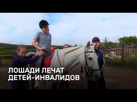 Видео: Иппотерапия: лошади лечат детей-инвалидов