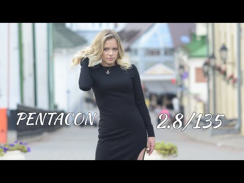 Видео: Плёночный объектив PENTACON 2.8/135 mm 15 лепестков диафрагмы