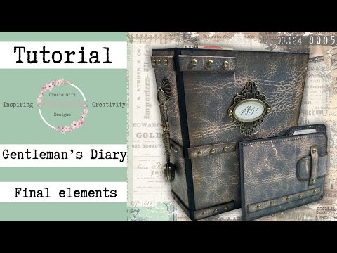 Видео: Завершение работы над дневником джентльмена. Журнал на мужскую тематику.