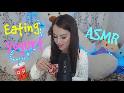 Видео: ASMR | Eating Yogurt | Сладкий Йогурт | ASMR HoneyGirl