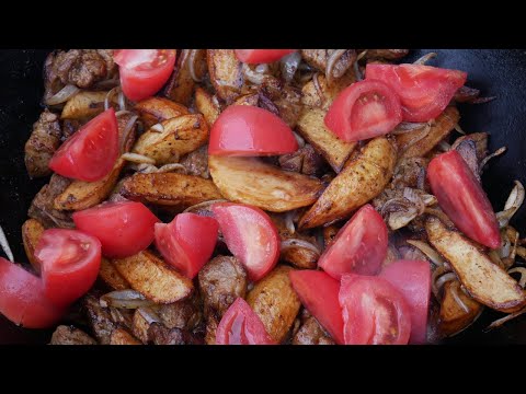 Видео: КАК ПРИГОТОВИТЬ ВКУСНЫЙ ОДЖАХУРИ В КАЗАНЕ НА КОСТРЕ