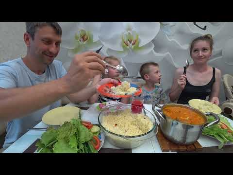 Видео: мукбанг КУСКУС И НАВАГА С МАРИНАДОМ овощи зелень MUKBANG NAVAGA