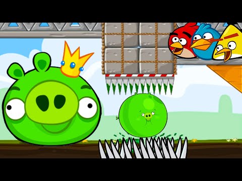 Видео: ЗЛАЯ ДИЧЬ или Раздавить Плохих Свинок #1 Crush Bad Piggies с Кидом и Angry Birds на крутилкины