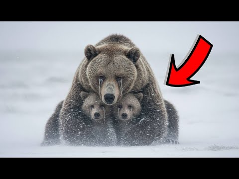 Видео: Семья медведей просит помощи в МЕТЕЛЬ— То. что произошло потом, повергло всех в ШОК!