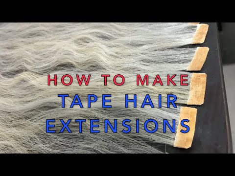 Видео: How To Make Tape Hair Extensions by Sewing Method, DIY Tape Hair, Как сделать ленточные волосы
