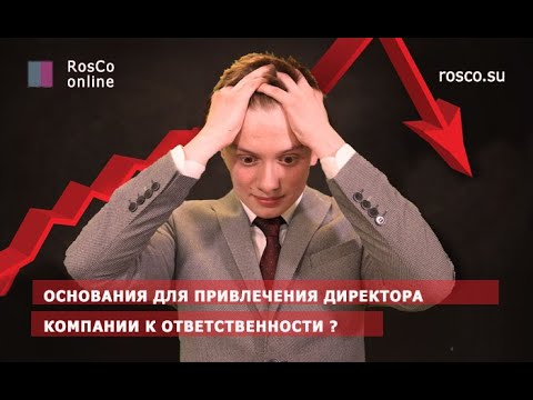 Видео: Ответственность генерального директора.