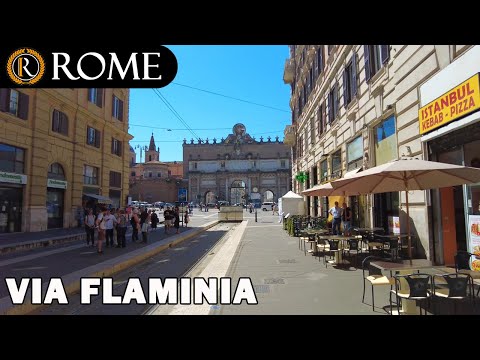 Видео: Рим Италия ➧ Виа Фламиния ➧ Экскурсия с гидом [4K Ultra HD]