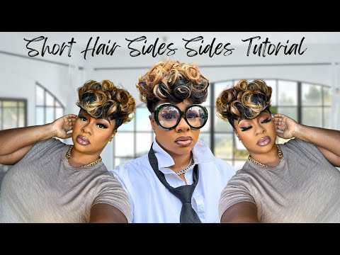 Видео: Стильная короткая стрижка с выбритыми висками