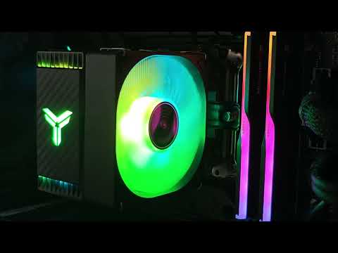 Видео: Демонстрация работы подсветки кулера JONSBO CR 1400 EVO ARGB