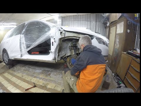Видео: skoda rapid рихтовочно малярные работы