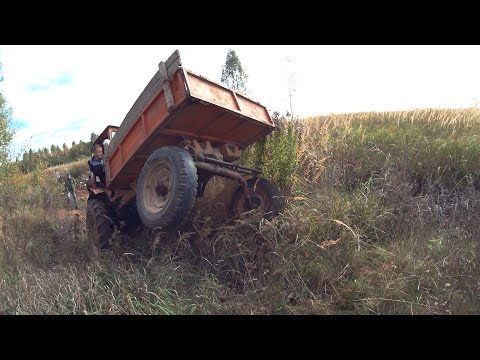 Видео: Советский трактор Т-16 простоял больше 5 лет!!! Мы его завели и протестировали на бездорожье!!!