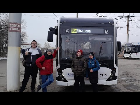 Видео: Весенний Волгоград. Троллейбусный маршрут 15А. "Пл. Куйбышева" - "Больничный к-с". Spring Volgograd.