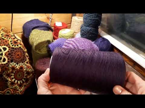 Видео: Бобинная Пряжа  Много новой пряжи  Вязаные образцы