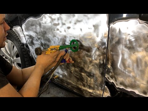 Видео: Opel Astra J покраска в гараже.Рихтовка двери,ремонт бампера.Полировка авто