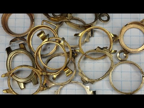 Видео: Аффинаж золота из маленьких часов.