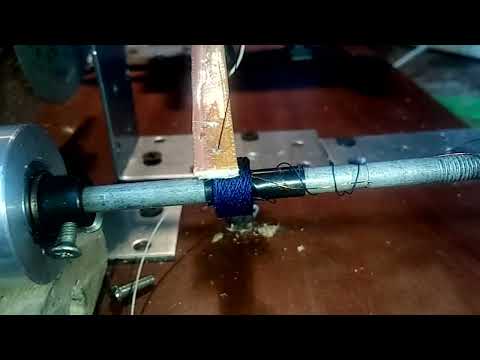 Видео: станок для намотки катушек "универсаль"!!!)))