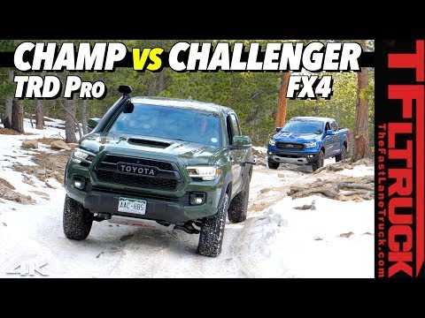 Видео: Сможет ли Ford Ranger с турбонаддувом обойти бестселлер Toyota Tacoma TRD Pro? Внедорожная битва