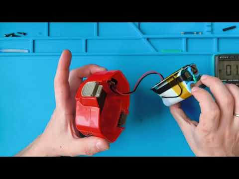 Видео: Переделка аккумулятора шуруповерта Makita PA14 14,4v с Ni-Cd на Li-ion