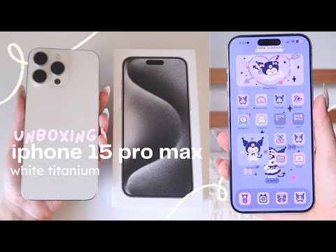 Видео: Распаковка iPhone 15 Pro Max White Titanium 512 ГБ ☁️ iOS 17, тест камеры и многое другое!