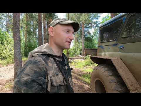 Видео: До избушки на "Драконе". Расчистил зимний путик.