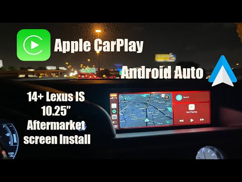 Видео: Установка дополнительного экрана Lexus IS Wireless CarPlay 10,25"